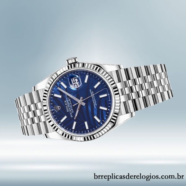Rolex Datejust 41mm masculino 126234 Pulseira do Jubileu Tom prata - Image 3