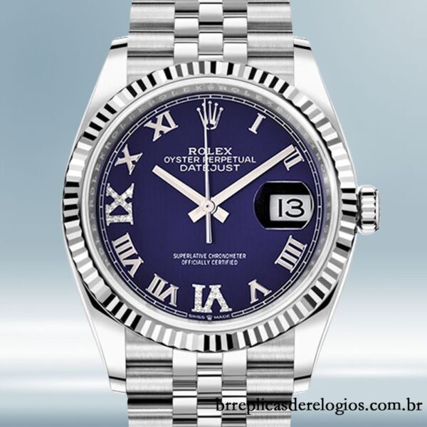 Rolex Datejust 36mm Senhoras m126234-0021 Automático mostrador azul
