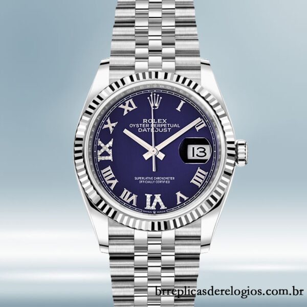 Rolex Datejust 36mm Senhoras m126234-0021 Automático mostrador azul - Imagem 2