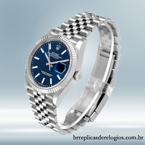 Rolex Datejust 36mm masculino 126234BLSJ mostrador azul - Imagem 3