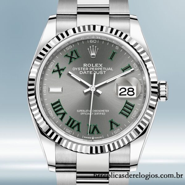 Rolex Datejust m126234-0046 36mm masculino Wimbledon Dial pulseira de ostra
