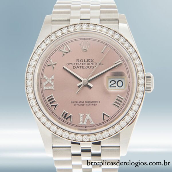 Rolex Datejust Senhoras 36mm m126284rbr-0023 Automático Mostrador Rosa