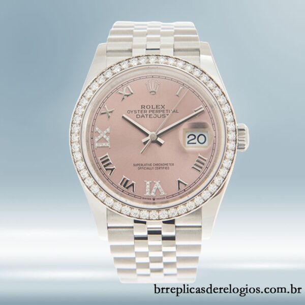 Rolex Datejust Senhoras 36mm m126284rbr-0023 Automático Mostrador Rosa - Imagem 2
