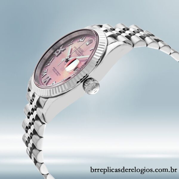Rolex Datejust 36mm Senhoras m126234-0031 Tom prata Mostrador Rosa - Imagem 3