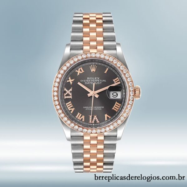 Rolex Datejust 36mm masculino m126281rbr-0011 Mostrador cinza - Image 2