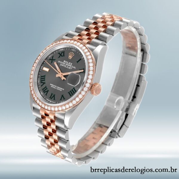 Rolex Datejust masculino 36mm m126281rbr-0017 Automático Mostrador cinza - Image 3