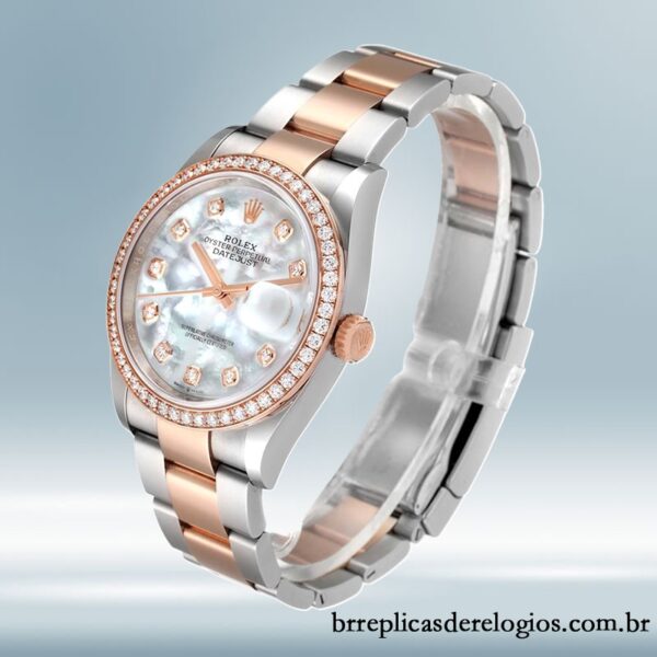 Rolex Datejust 36mm m126281rbr-0010 masculino Mostrador Madrepérola Branca Automático - Image 3