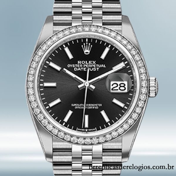 Rolex Datejust m126284rbr-0007 Senhoras 36mm Pulseira do Jubileu Tom prata