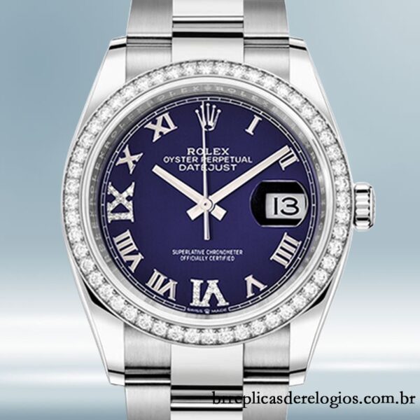 Rolex Datejust Senhoras m126284rbr-0014 36mm mostrador azul Automático