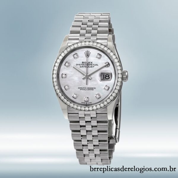 Rolex Datejust m126284rbr-0011 36mm Senhoras Tom prata Pulseira do Jubileu - Image 2