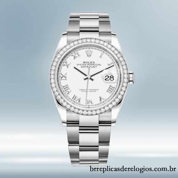 Rolex Datejust Senhoras m126284rbr-0018 36mm mostrador branco pulseira de ostra - Image 2