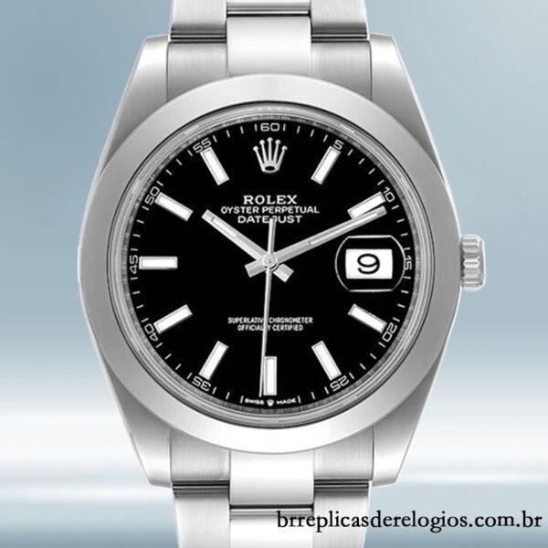 Rolex Datejust 41mm m126300-0011 masculino Tom prata