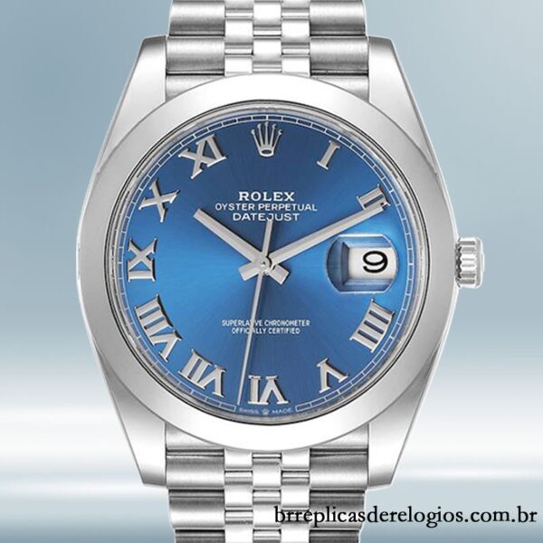 Rolex Datejust 41mm masculino m126300-0018 Automático mostrador azul