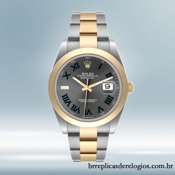 Rolex Datejust 41mm masculino m126303-0019 Tom prata Mostrador cinza - Imagem 2