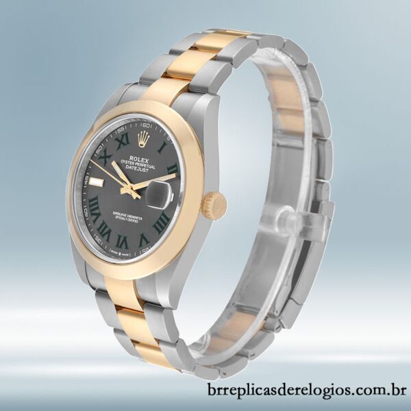 Rolex Datejust 41mm masculino m126303-0019 Tom prata Mostrador cinza - Imagem 3