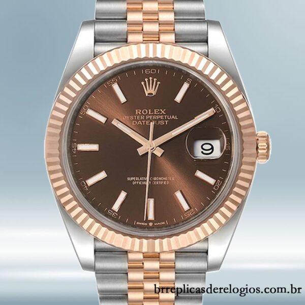 Rolex Datejust 41mm m126331-0002 masculino Automático Tom prata