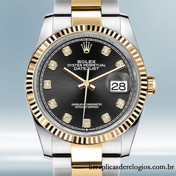 Rolex Datejust m126333-0005 masculino 41mm Pulseira Ostra/Pulseira Jubileu
