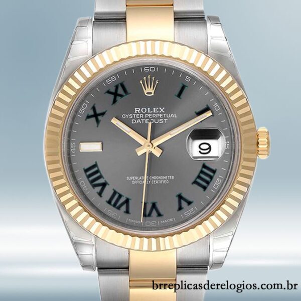 Rolex Datejust 41mm masculino m126333-0019 Wimbledon Dial