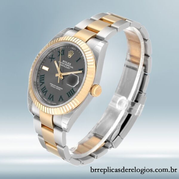 Rolex Datejust 41mm masculino m126333-0019 Wimbledon Dial - Imagem 3