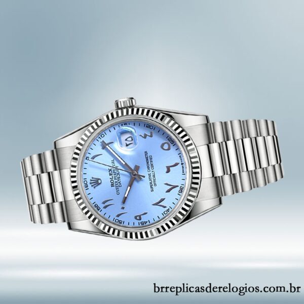 Rolex Datejust 126334 masculino 41mm Tom prata mostrador azul - Image 3