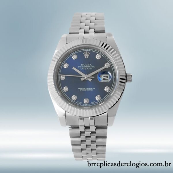 Rolex Datejust 41mm 126334BLDJ masculino Tom prata - Imagem 2