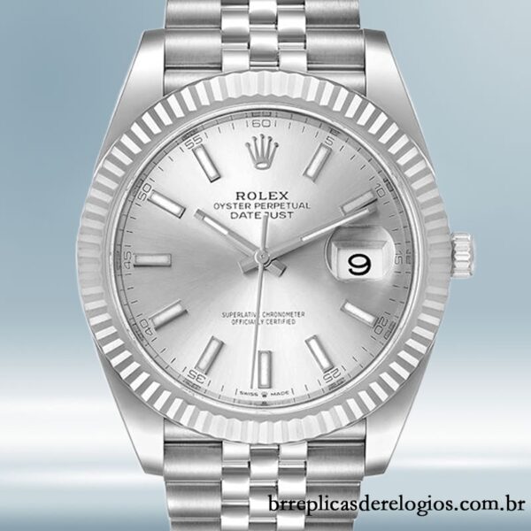 Rolex Datejust 126334SSJ 41mm masculino Tom prata