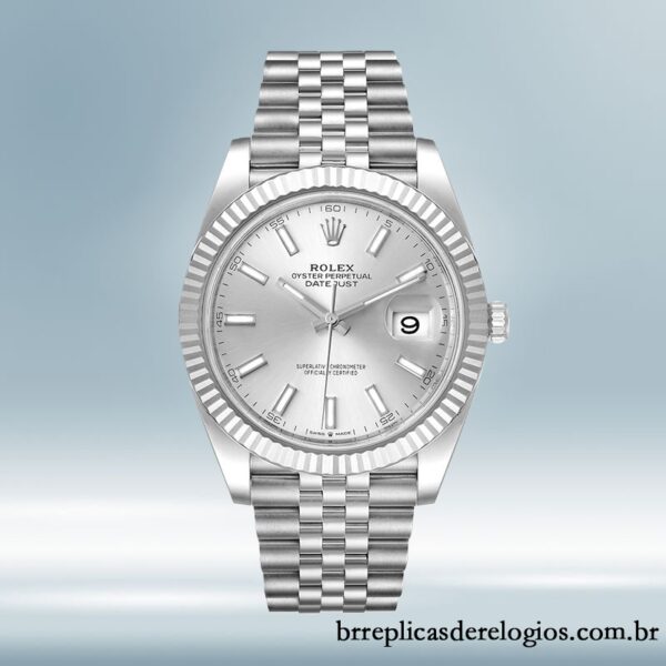 Rolex Datejust 126334SSJ 41mm masculino Tom prata - Imagem 2