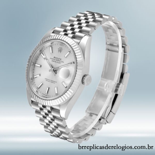 Rolex Datejust 126334SSJ 41mm masculino Tom prata - Imagem 3