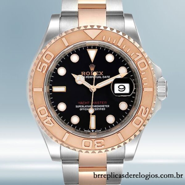 Rolex Yacht-master masculino 40mm m126621-0002 mostrador preto