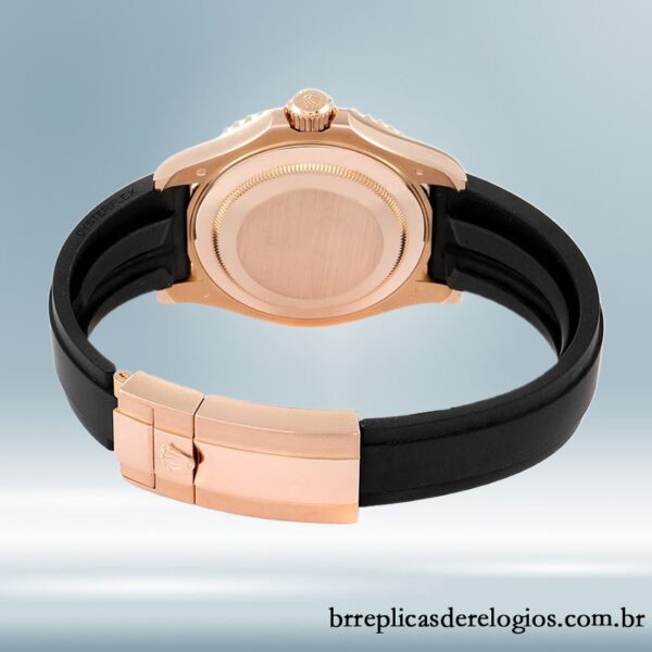 Rolex Yacht-master 40mm m126655-0002 masculino mostrador preto Rosa Dourado - Imagem 4