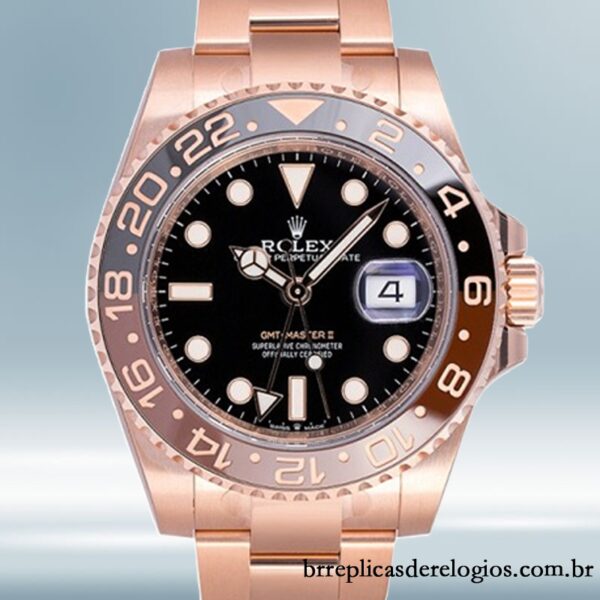 Rolex GMT-Master masculino m126715chnr-0001 40mm Rosa Dourado