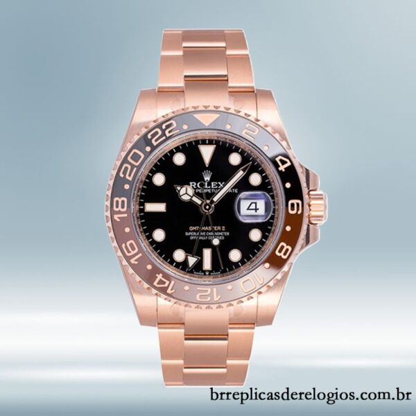 Rolex GMT-Master masculino m126715chnr-0001 40mm Rosa Dourado - Image 2