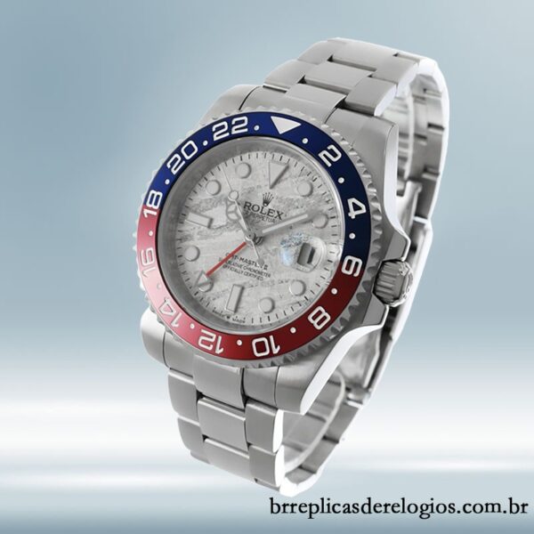 Rolex Gmt Master Ii masculino m126719blro-0002 40mm Tom prata Pulseira - Image 3