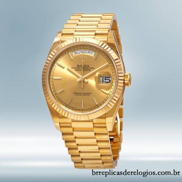 Rolex Day-date 36mm Unissex m128238-0045 pulseira do presidente mostrador champanhe - Image 2