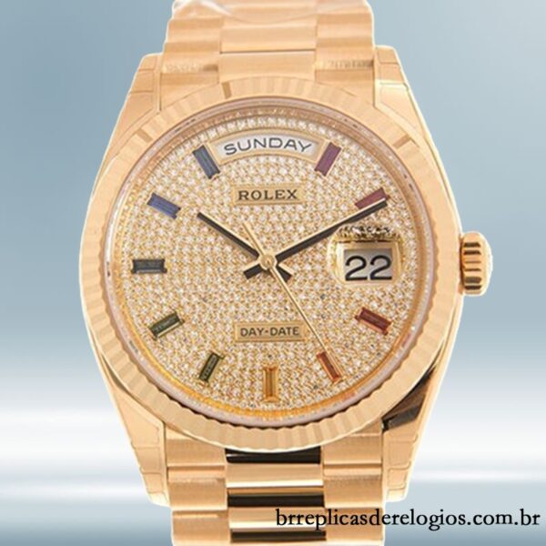 Rolex Day-date Unissex m128238-0051 36mm Tom de ouro