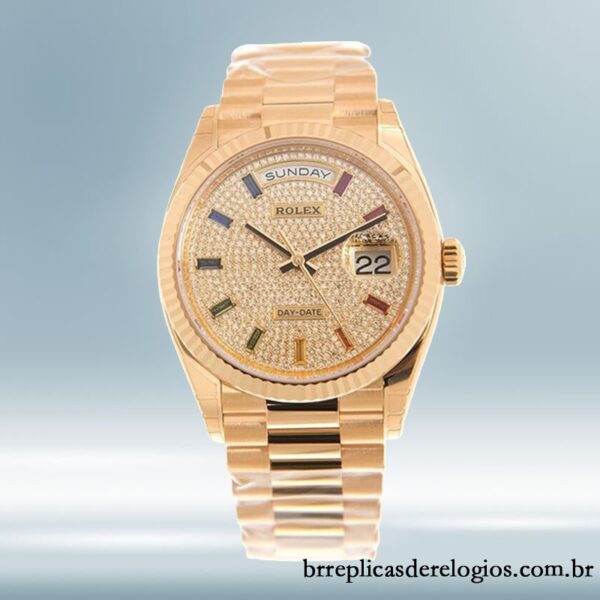 Rolex Day-date Unissex m128238-0051 36mm Tom de ouro - Image 2