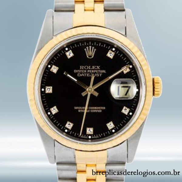 Rolex Datejust 16233BKDJ masculino 36mm Automático