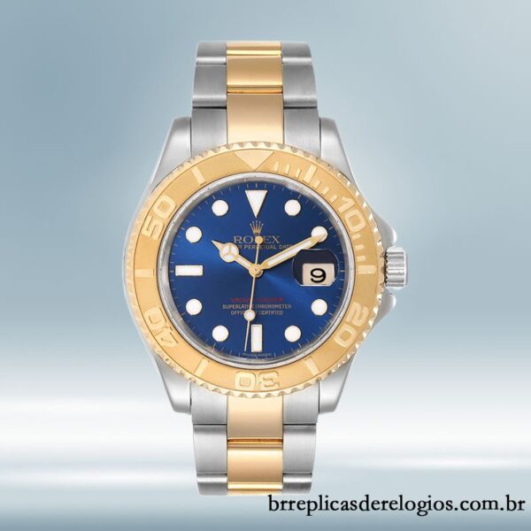 Rolex Yacht-master 40mm masculino 16623BLSO Tom prata mostrador azul - Image 2