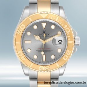 Rolex Yacht-master 16623-78763 masculino 40mm Mostrador Prateado Tom prata