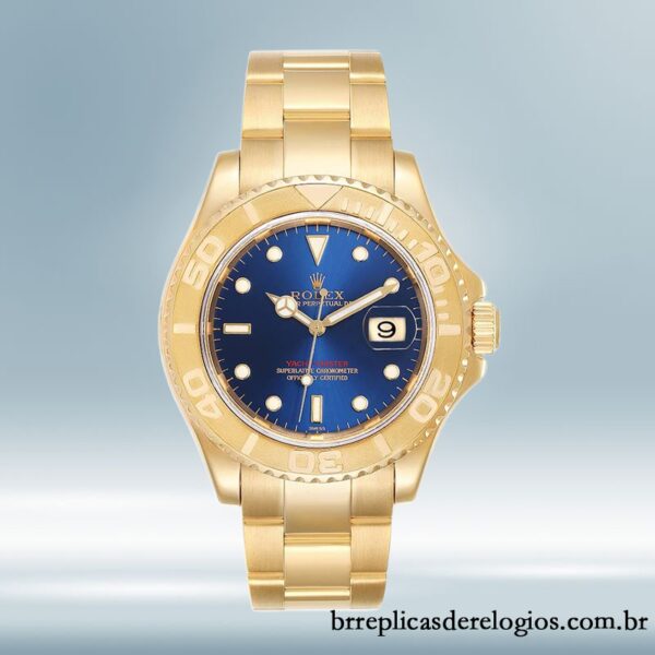 Rolex Yacht-master 40mm 16628BLSO masculino pulseira de ostra mostrador azul - Image 2