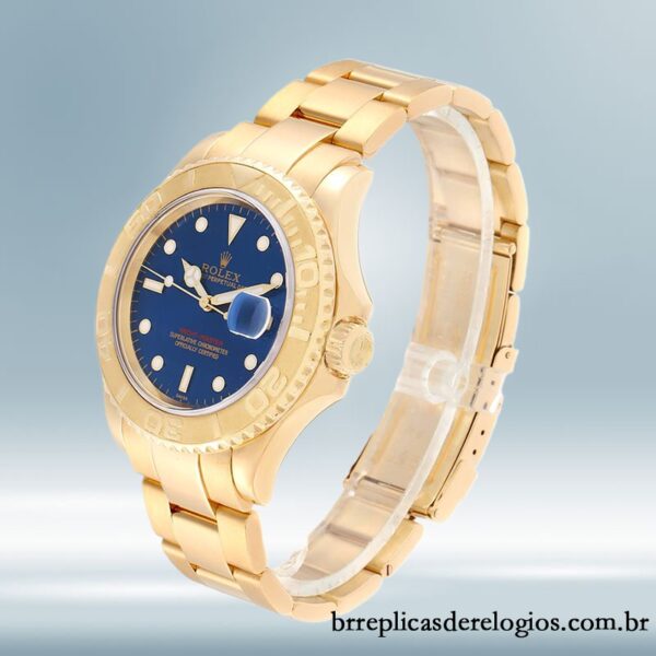 Rolex Yacht-master 40mm 16628BLSO masculino pulseira de ostra mostrador azul - Image 3