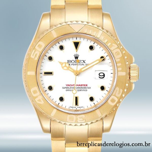 Rolex Yacht-master masculino 16628WSO 40mm Automático mostrador branco