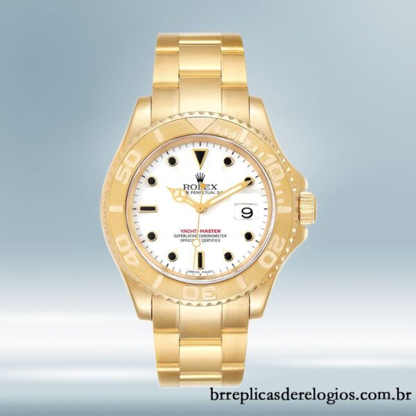 Rolex Yacht-master masculino 16628WSO 40mm Automático mostrador branco - Imagem 2