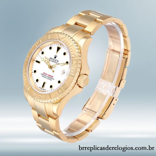Rolex Yacht-master masculino 16628WSO 40mm Automático mostrador branco - Imagem 3