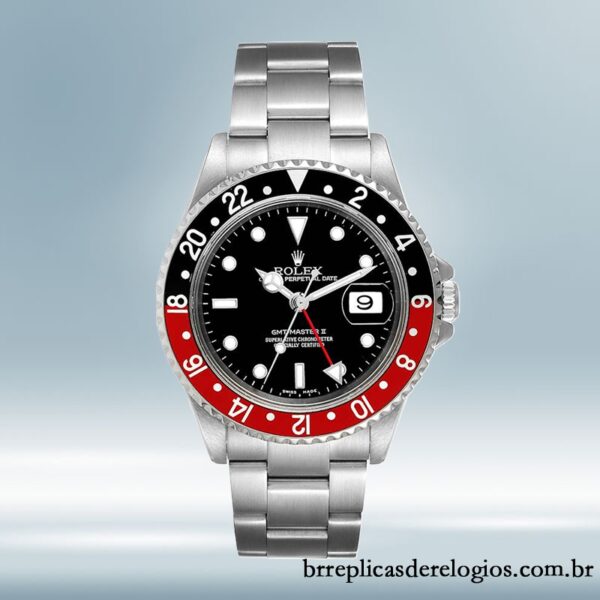 Rolex Gmt Master Ii masculino 16710COKE 40mm mostrador preto - Image 2