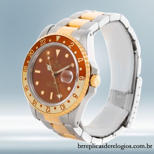 Rolex Gmt Master 16713BNSO 40mm masculino Tom de ouro Mostrador de Bronze - Image 3