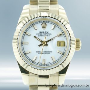 Rolex Datejust 178278WSO Senhoras 26mm pulseira de ostra mostrador branco