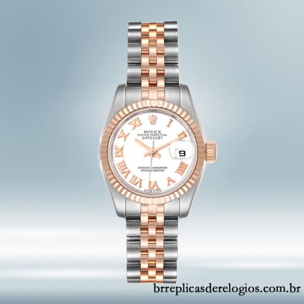 Rolex Datejust 26mm Senhoras 179171 Rosa Dourado Automático - Imagem 2