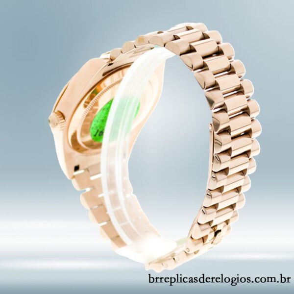 Rolex Day-date 40mm masculino 228235-0006 Mostrador Marrom Rosa Dourado - Imagem 4