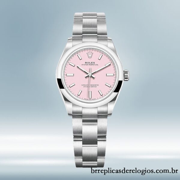 Rolex Oyster Perpetual Senhoras m277200-0009 31mm Mostrador Rosa Tom prata - Image 2